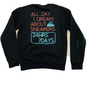 ADIDAS 24/7 ALL DAY I DREAM ABOUT SNEAKERS Sweatshirt Mens Sz. Large
